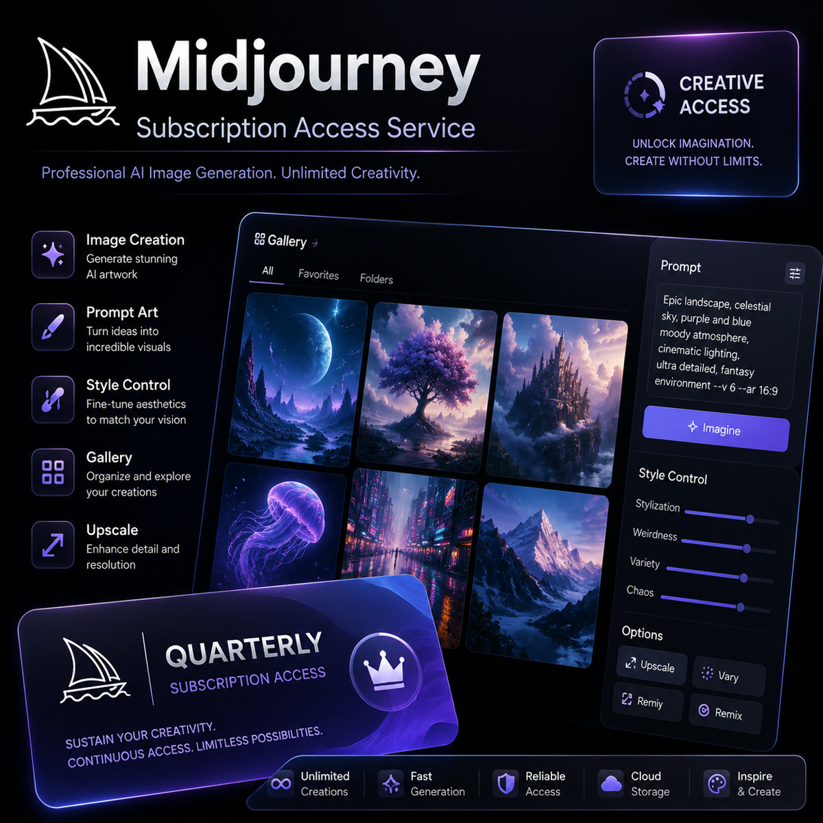 Midjourney Subscription Access Service