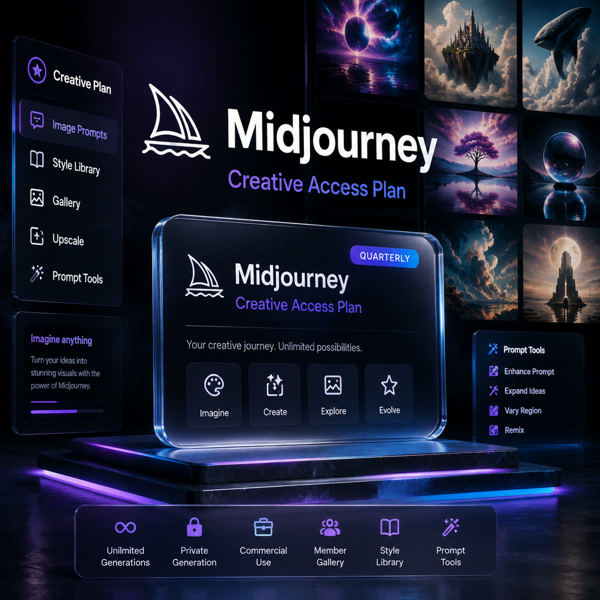 Midjourney Creative Access Plan Variant B
