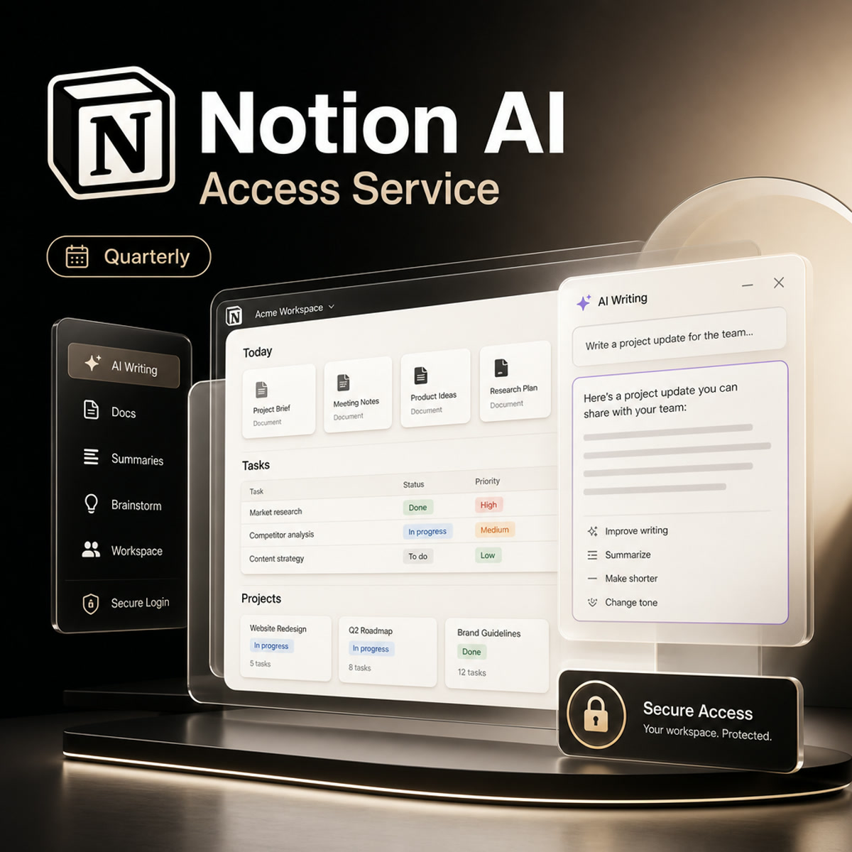 Notion AI Access Service Variant B